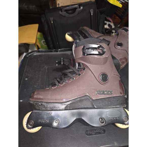 Roces Other - Roces M12 Aggressive Inline Skates Maroon Kaltik Frames Mens Size 9 EU 42